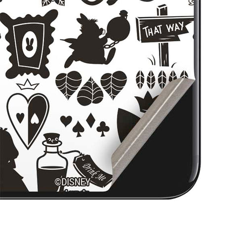 Disney Alice in Wonderland (animated) Silhouette Pattern iPhone SE (2nd & 3rd Gen) Skin