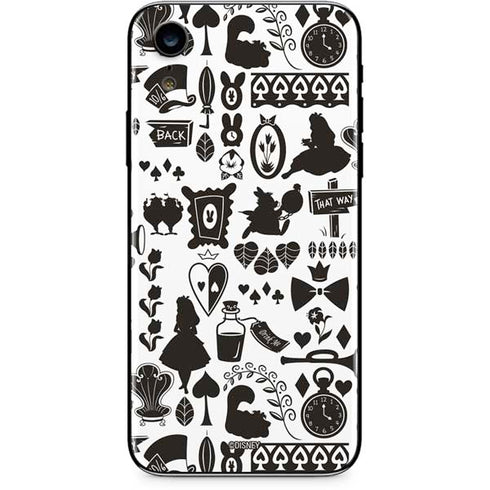 Disney Alice in Wonderland (animated) Silhouette Pattern iPhone XR Skin