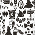 Disney Alice in Wonderland (animated) Silhouette Pattern iPhone XR Skin