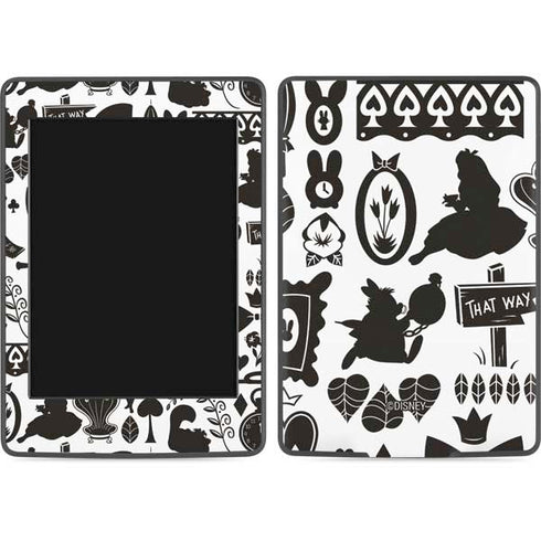 Disney Alice in Wonderland (animated) Silhouette Pattern Amazon Kindle Skin