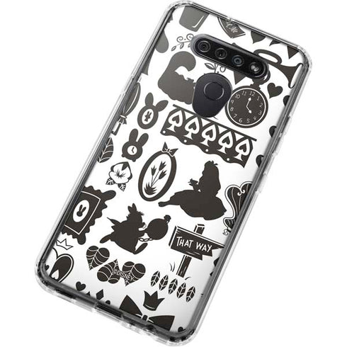 Disney Alice in Wonderland (animated) Silhouette Pattern LG K51/Q51 Clear Case