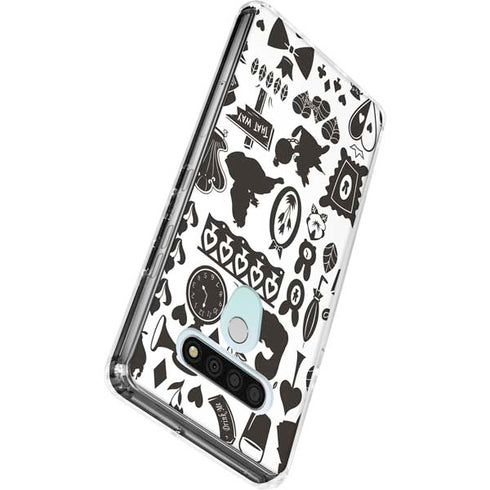 Disney Alice in Wonderland (animated) Silhouette Pattern LG Stylo 6 Clear Case