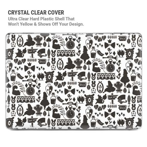 Disney Alice in Wonderland (animated) Silhouette Pattern MacBook Pro 16in (2021-25) Case plus Skin