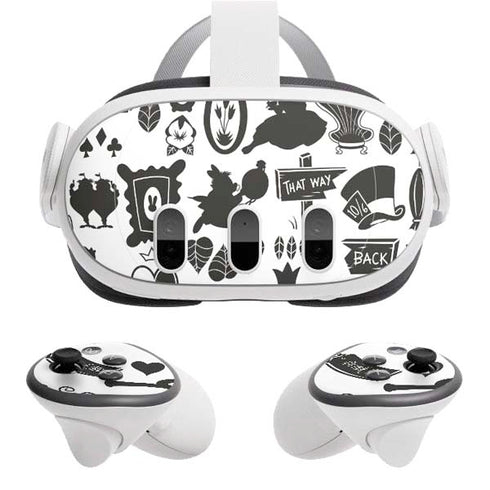 Disney Alice in Wonderland (animated) Silhouette Pattern Meta Quest 3 Skin