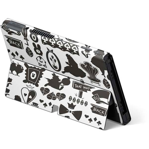 Disney Alice in Wonderland (animated) Silhouette Pattern Nintendo Switch OLED (2021) Skin