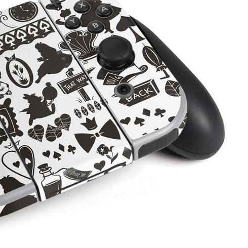 Disney Alice in Wonderland (animated) Silhouette Pattern Nintendo Switch OLED (2021) Skin