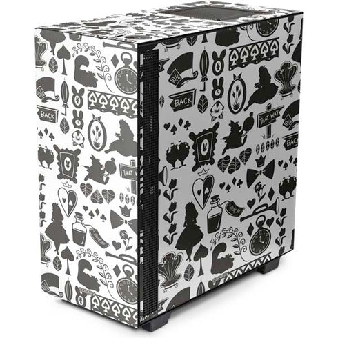 Disney Alice in Wonderland (animated) Silhouette Pattern NZXT H510 Compact ATX Mid-Tower Case Skin