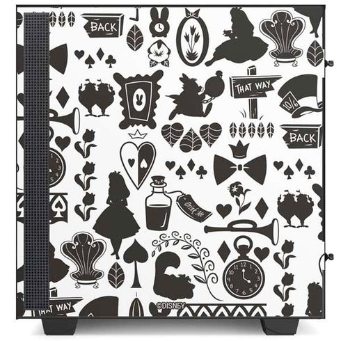 Disney Alice in Wonderland (animated) Silhouette Pattern NZXT H510 Compact ATX Mid-Tower Case Skin