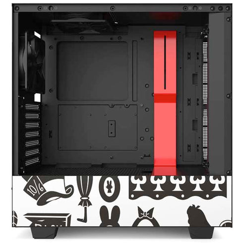 Disney Alice in Wonderland (animated) Silhouette Pattern NZXT H510 Compact ATX Mid-Tower Case Skin