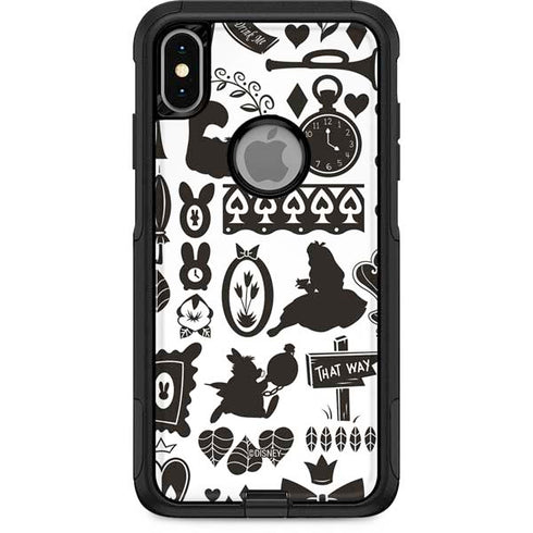Disney Alice in Wonderland (animated) Silhouette Pattern Otterbox Commuter iPhone Skin