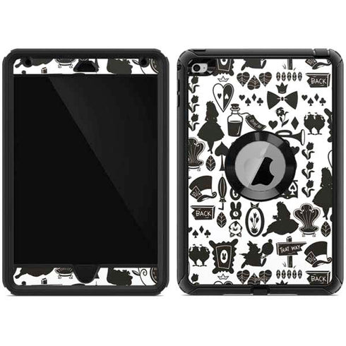 Disney Alice in Wonderland (animated) Silhouette Pattern Otterbox Defender iPad Skin