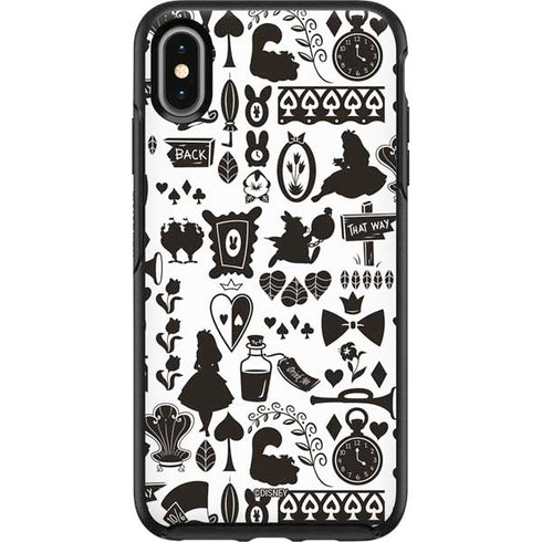 Disney Alice in Wonderland (animated) Silhouette Pattern Otterbox Symmetry iPhone Skin