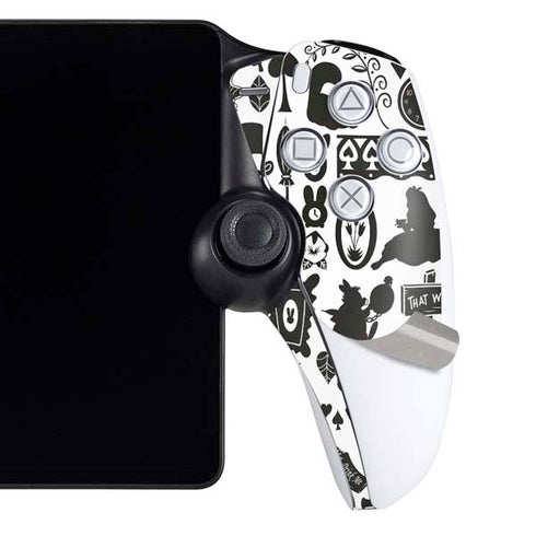 Disney Alice in Wonderland (animated) Silhouette Pattern PlayStation Portal Remote Player Skin