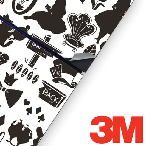 Disney Alice in Wonderland (animated) Silhouette Pattern PS4 Console and Controller Bundle Skin