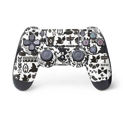 Disney Alice in Wonderland (animated) Silhouette Pattern PS4 Controller Skin