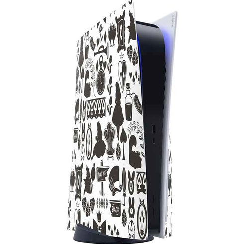 Disney Alice in Wonderland (animated) Silhouette Pattern PS5 Console Skin