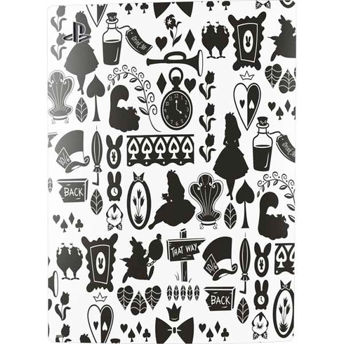Disney Alice in Wonderland (animated) Silhouette Pattern PS5 Digital Edition Bundle Skin