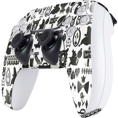 Disney Alice in Wonderland (animated) Silhouette Pattern PS5 Controller Skin