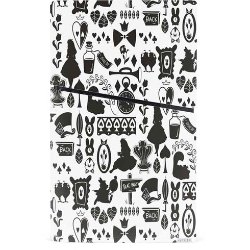 Disney Alice in Wonderland (animated) Silhouette Pattern PS5 Slim Digital Edition Bundle Skin