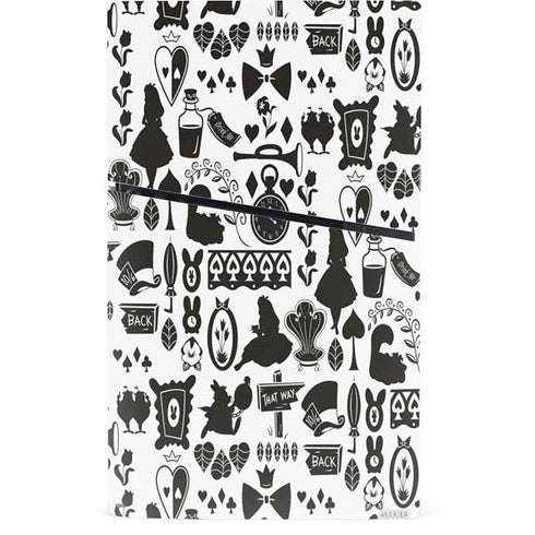 Disney Alice in Wonderland (animated) Silhouette Pattern PS5 Slim Digital Edition Console Skin