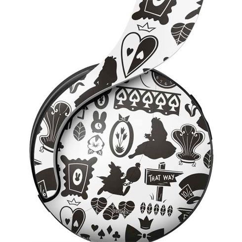 Disney Alice in Wonderland (animated) Silhouette Pattern PULSE 3D Wireless Headset for PS5 Skin