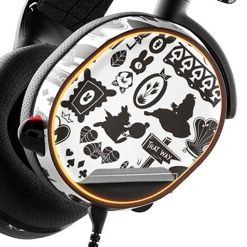 Disney Alice in Wonderland (animated) Silhouette Pattern SteelSeries Arctis 5 Skin