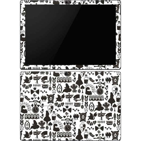 Disney Alice in Wonderland (animated) Silhouette Pattern Surface Pro 6 Skin