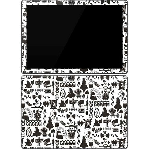 Disney Alice in Wonderland (animated) Silhouette Pattern Surface Pro 7 Skin