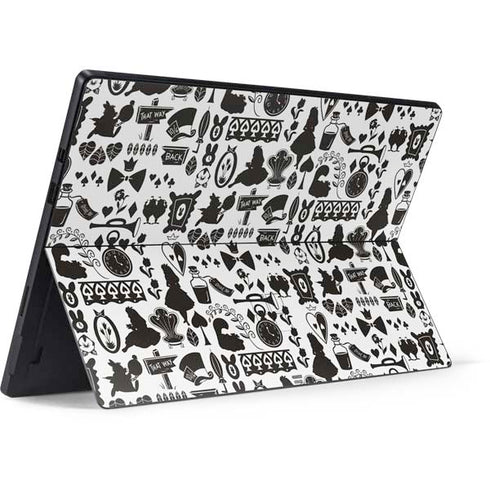 Disney Alice in Wonderland (animated) Silhouette Pattern Surface Pro 7 Skin