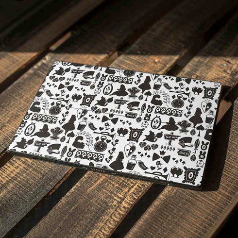 Disney Alice in Wonderland (animated) Silhouette Pattern Surface Pro 7 Skin