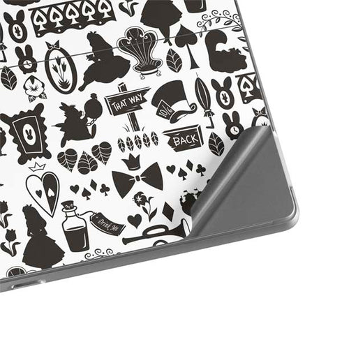 Disney Alice in Wonderland (animated) Silhouette Pattern Surface Pro 8 Skin