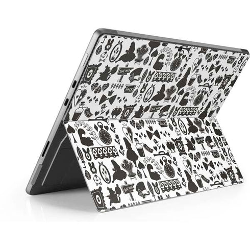 Disney Alice in Wonderland (animated) Silhouette Pattern Surface Pro 9 Skin