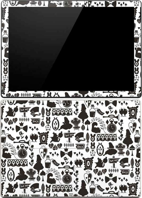 Disney Alice in Wonderland (animated) Silhouette Pattern Surface Pro (2017) Skin