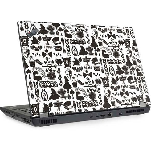 Disney Alice in Wonderland (animated) Silhouette Pattern Lenovo ThinkPad Skin
