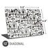 Disney Alice in Wonderland (animated) Silhouette Pattern Universal Laptop 12in (9.8 x 6.8in) Skin