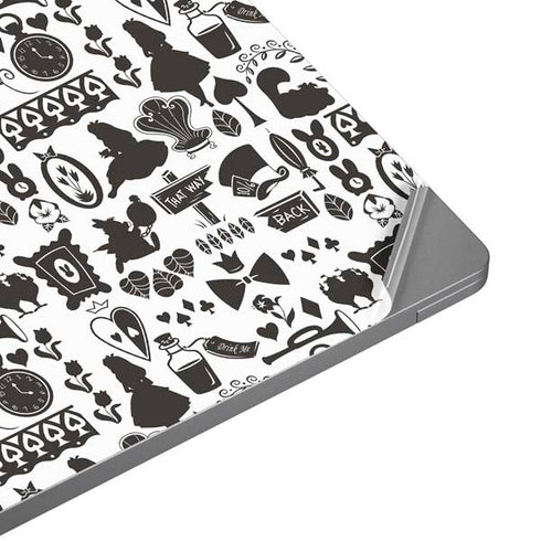 Disney Alice in Wonderland (animated) Silhouette Pattern Universal Laptop 12in (9.8 x 6.8in) Skin
