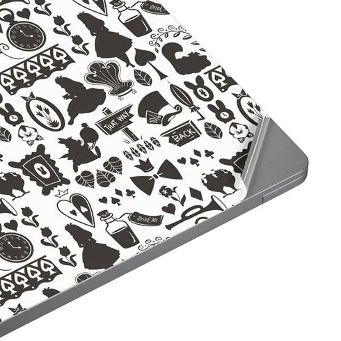 Disney Alice in Wonderland (animated) Silhouette Pattern Universal Laptop 17in (13.8 x 10in) Skin