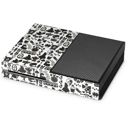 Disney Alice in Wonderland (animated) Silhouette Pattern Xbox One Console Skin