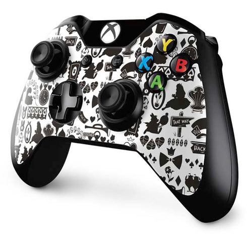 Disney Alice in Wonderland (animated) Silhouette Pattern Xbox One Controller Skin