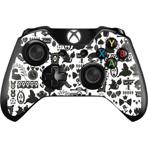 Disney Alice in Wonderland (animated) Silhouette Pattern Xbox One Controller Skin