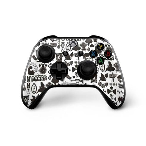 Disney Alice in Wonderland (animated) Silhouette Pattern Xbox One X Bundle Skin