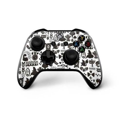 Disney Alice in Wonderland (animated) Silhouette Pattern Xbox One X Controller Skin