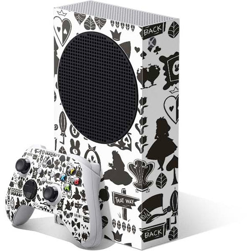 Disney Alice in Wonderland (animated) Silhouette Pattern Xbox Series S Bundle Skin
