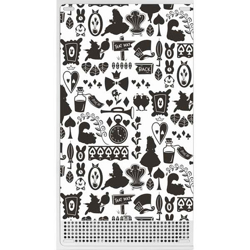 Disney Alice in Wonderland (animated) Silhouette Pattern Xbox Series S Skins