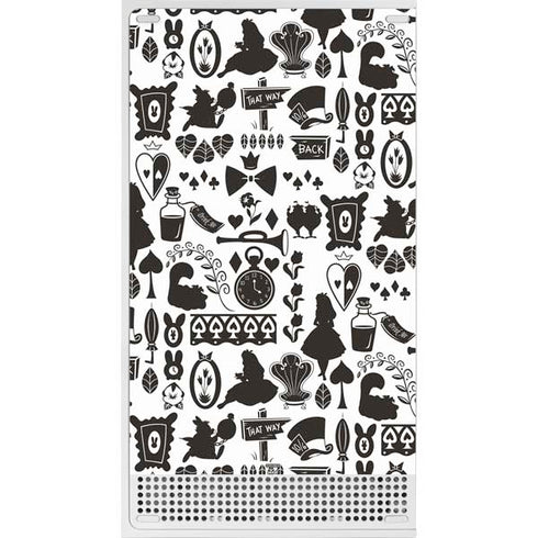 Disney Alice in Wonderland (animated) Silhouette Pattern Xbox Series S Console Skin