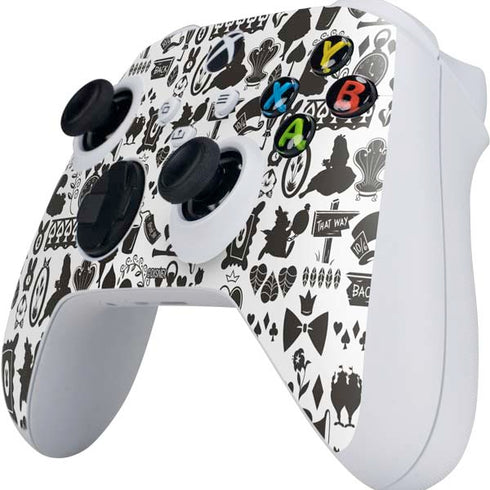 Disney Alice in Wonderland (animated) Silhouette Pattern Xbox Series S Controller Skin