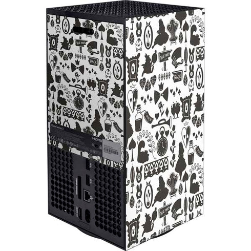 Disney Alice in Wonderland (animated) Silhouette Pattern Xbox Series X Bundle Skin