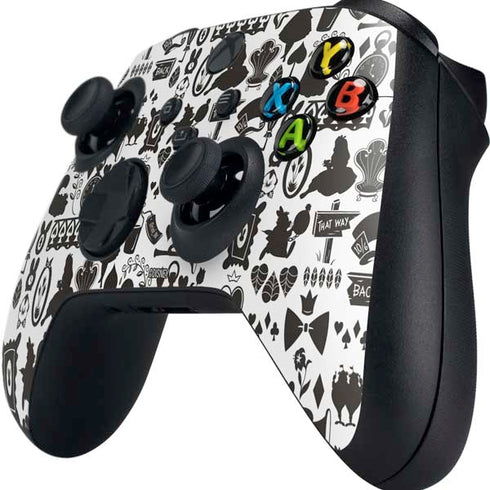 Disney Alice in Wonderland (animated) Silhouette Pattern Xbox Series X Controller Skin