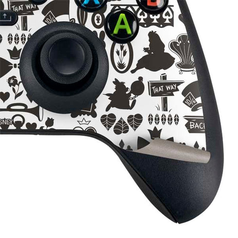 Disney Alice in Wonderland (animated) Silhouette Pattern Xbox Series X Controller Skin