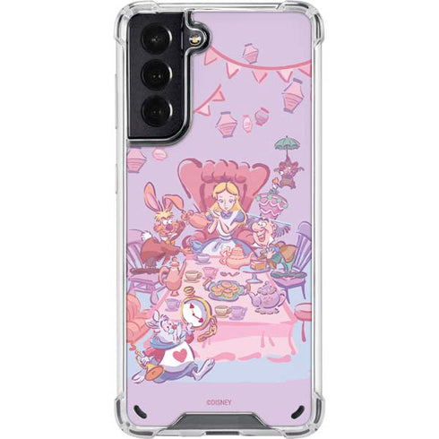 Disney Alice in Wonderland (animated) Mad Tea Party Galaxy S21 5G Clear Case